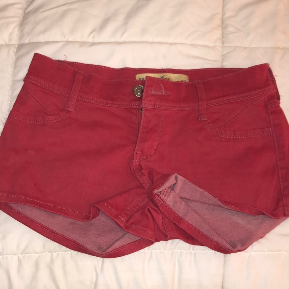 Hollister red shorts